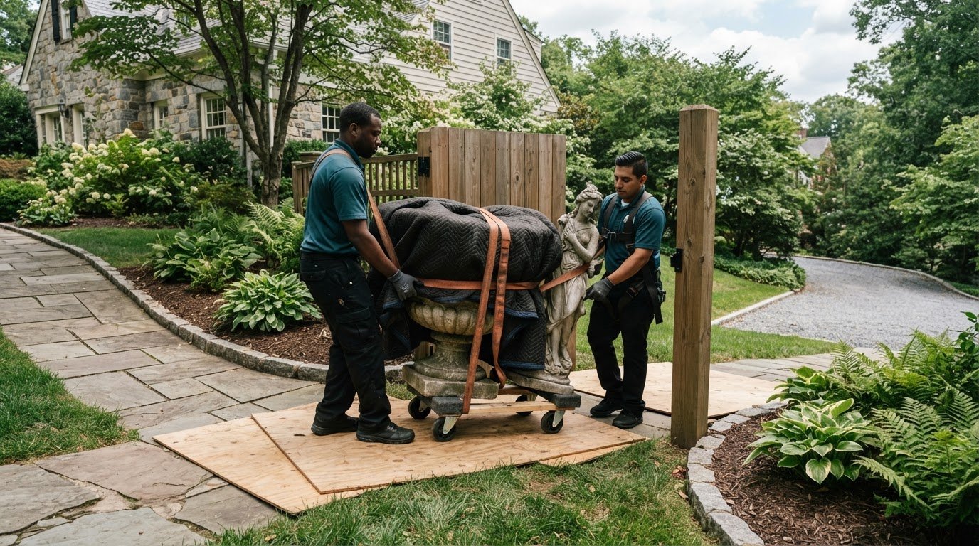 Movers for Heavy Planters and Outdoor Statues in Clifton, VA