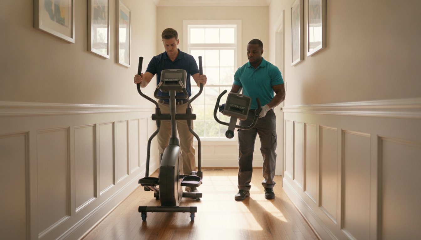 Moving a Heavy Elliptical Inside Your Clifton VA Home