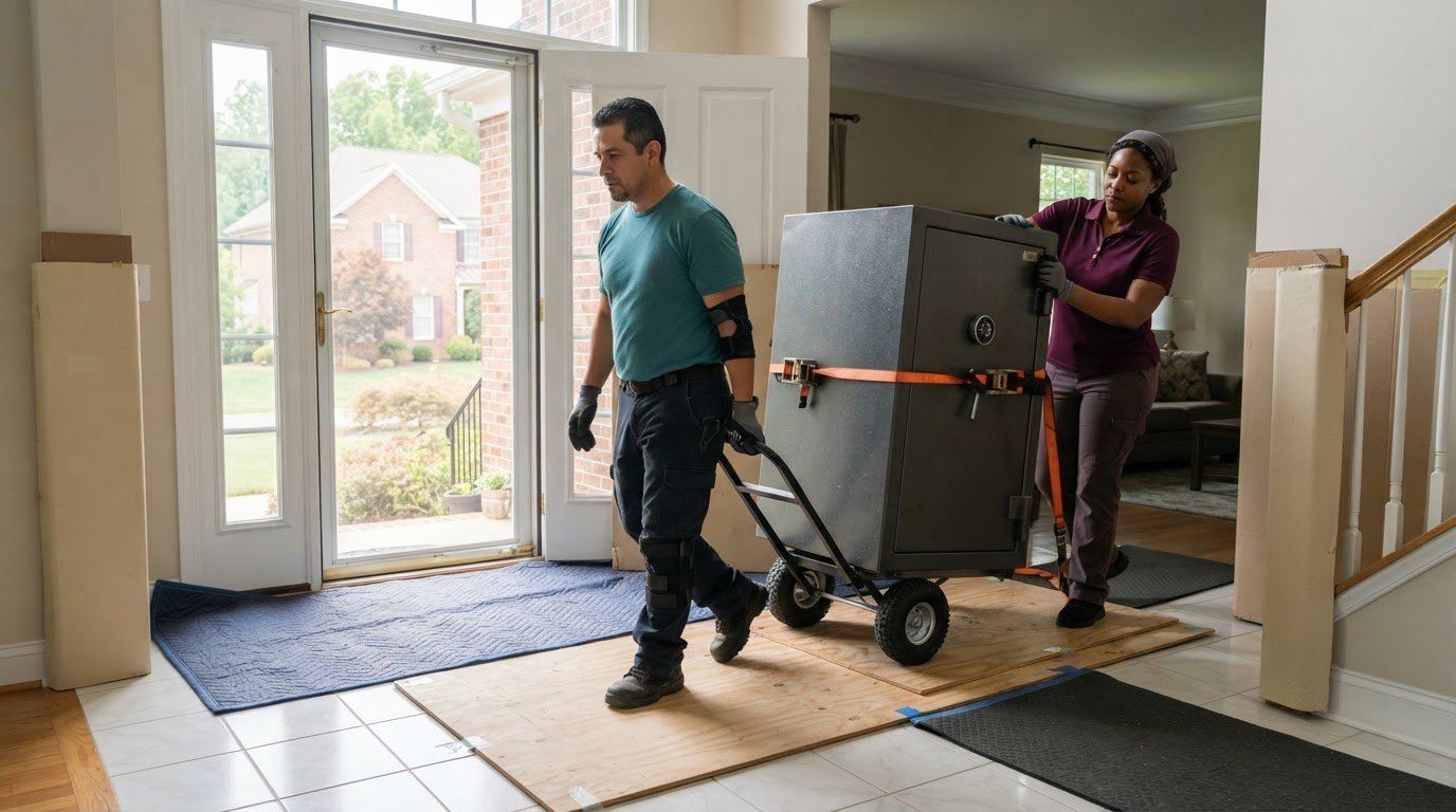 Moving a Safe Across Tile Floors in Centreville: Protect Your Home