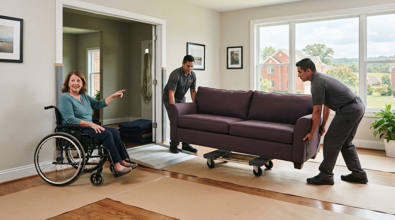 Moving Heavy Items for a Disabled Person in Gainesville, VA
