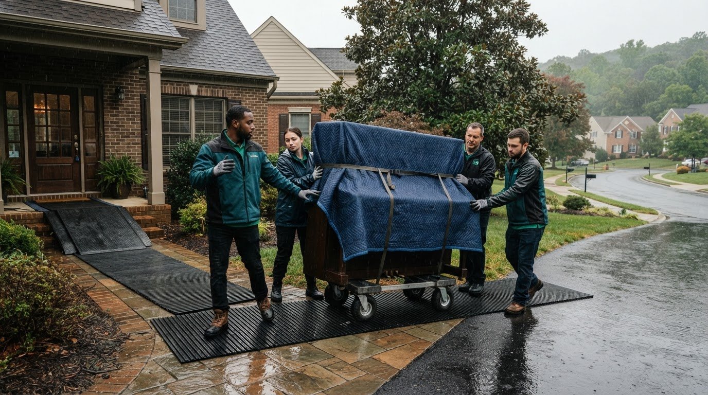 Moving Heavy Items in Dumfries Rain: Safety Guide