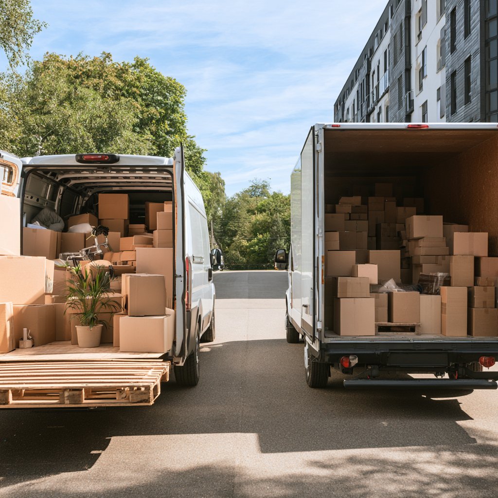 Comparison between renting a moving van and hiring a professional driver