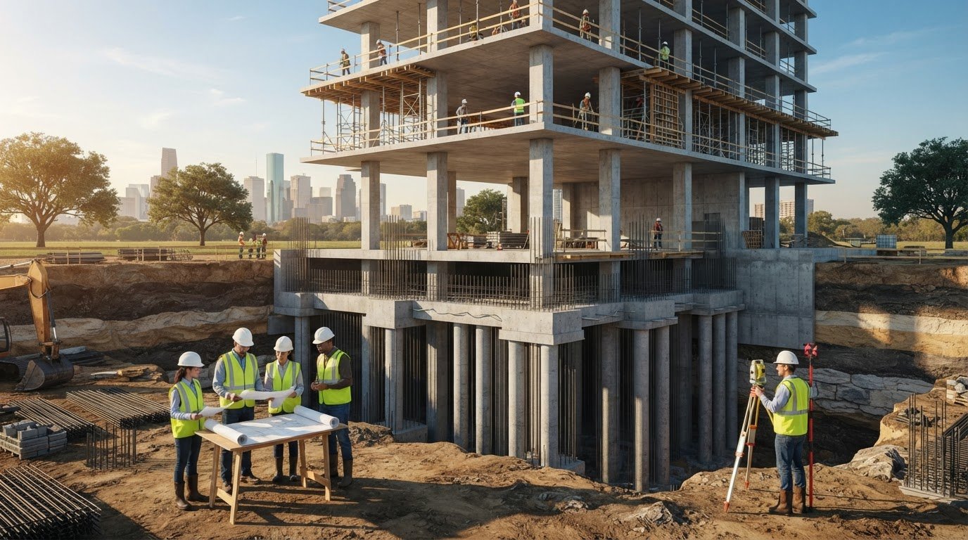 Multi-Story Building Concrete Foundations: How Design Decisions Take Shape