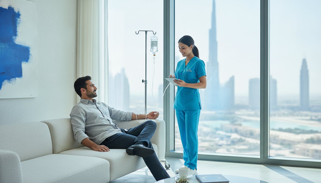 NAD+ IV Drip at Home in Dubai: Cellular Rejuvenation