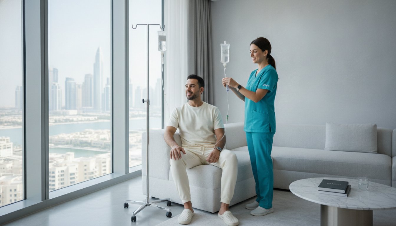 NAD+ IV Therapy in Dubai: The 2026 Guide to Cellular Rejuvenation at Home