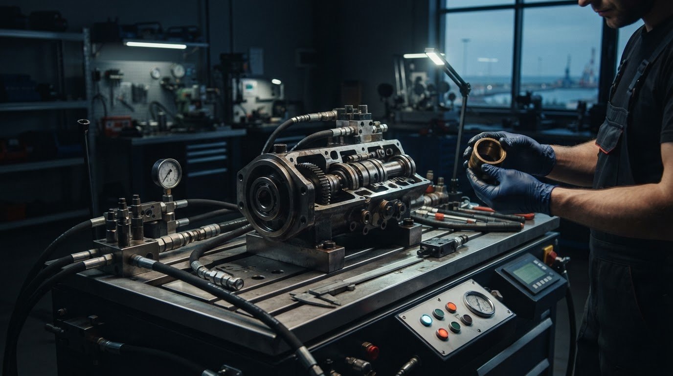 Naprawa pomp hydraulicznych - diagnostyka, decyzje i serwis