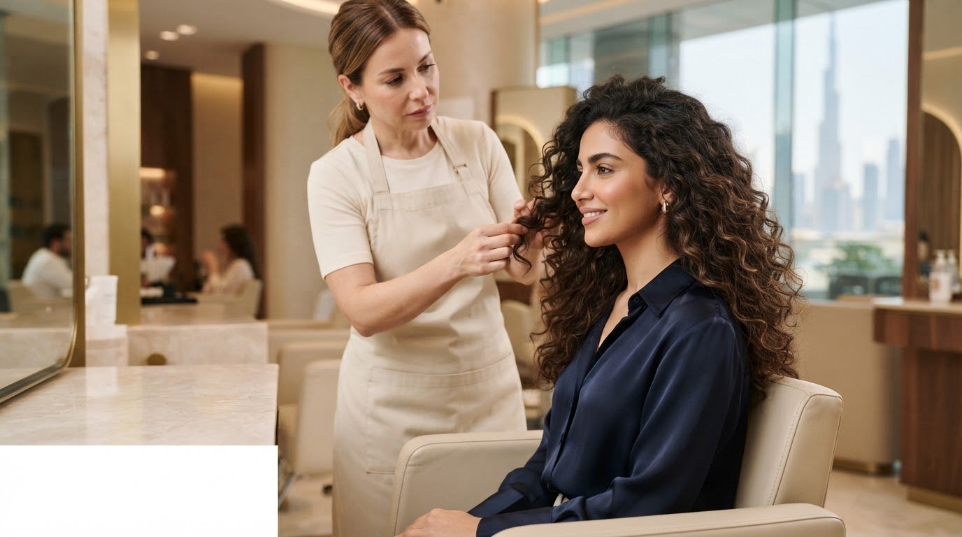 Natural Curl Enhancement in Dubai for Frizz and Curl Care