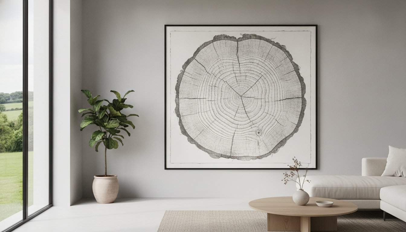 Natural Wood Art Prints UK: A Story of Heritage in Every Ring