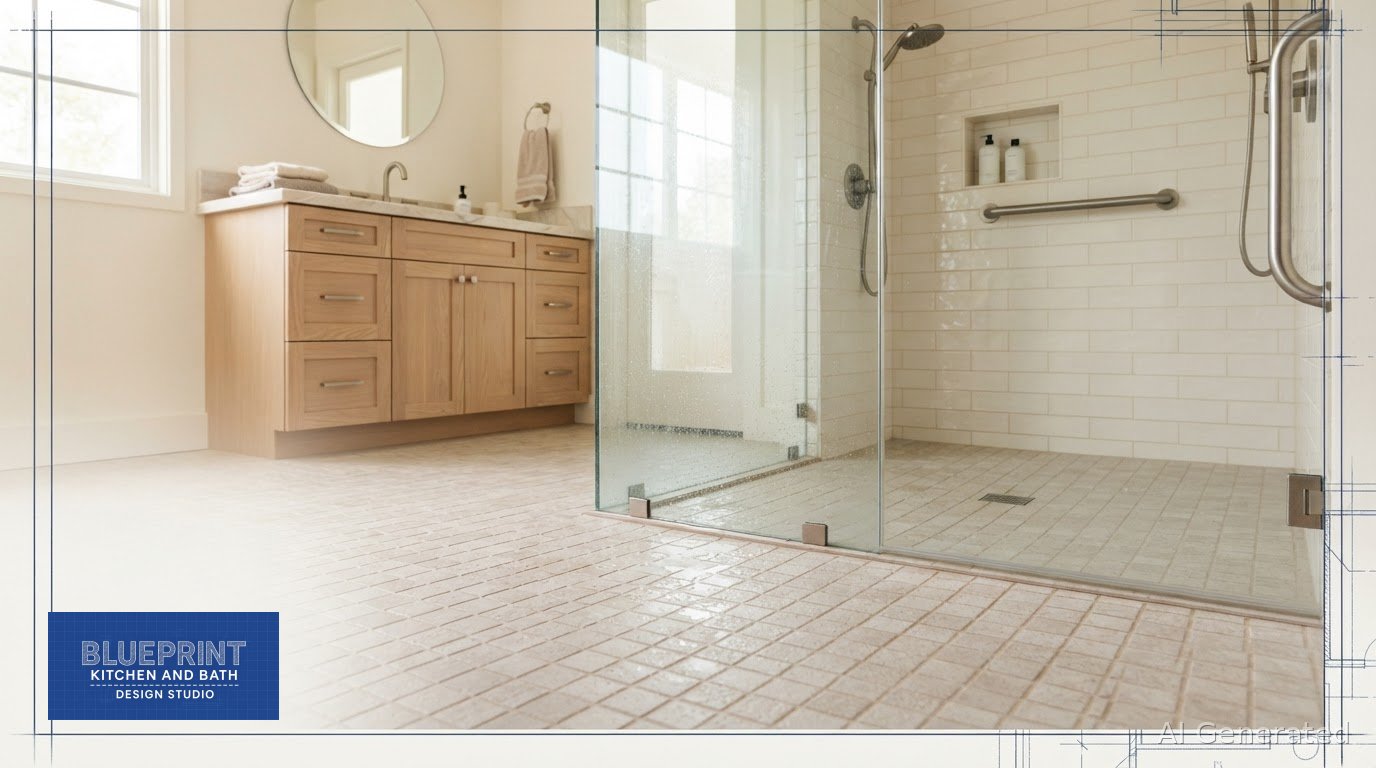Non-Slip Bathroom Flooring Options in Redlands: A Homeowner’s Buying Guide