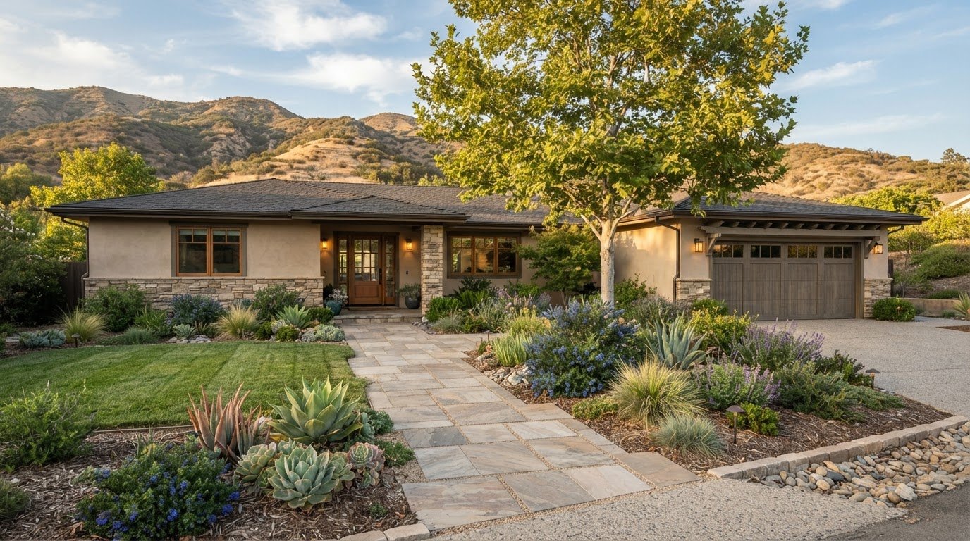 North Simi Valley Ranch Style Home Landscape Ideas