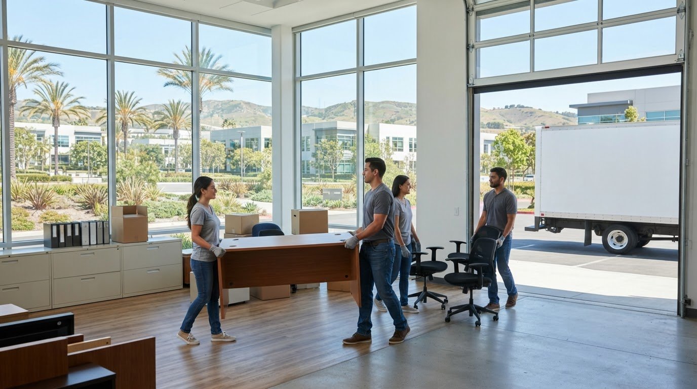 Office Cleanout Services in Irvine, CA for Furniture Hauling