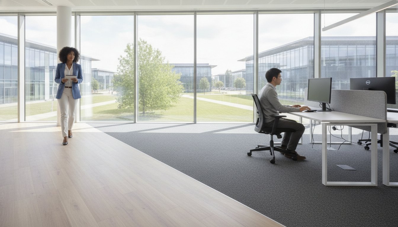 Office Flooring: LVT vs Carpet – The Ultimate 2026 Comparison for Essex Businesses