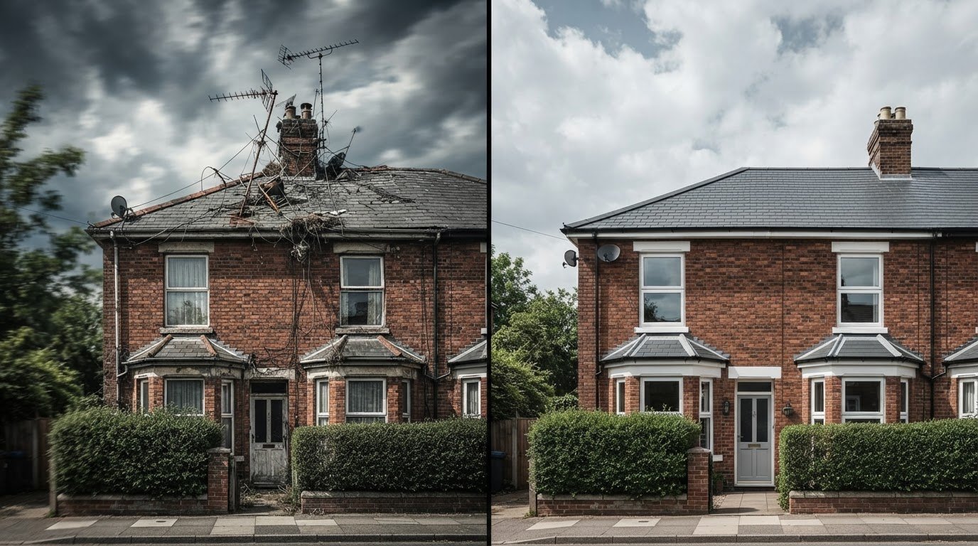 Old Aerial Swaying in High Winds? What to Check and Do