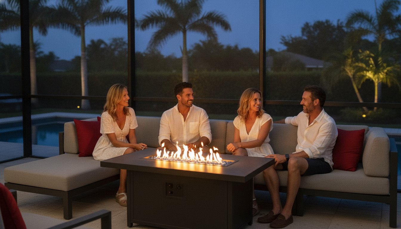Outdoor Fire Pit Tables in Fort Myers: A Guide to Evening Comfort