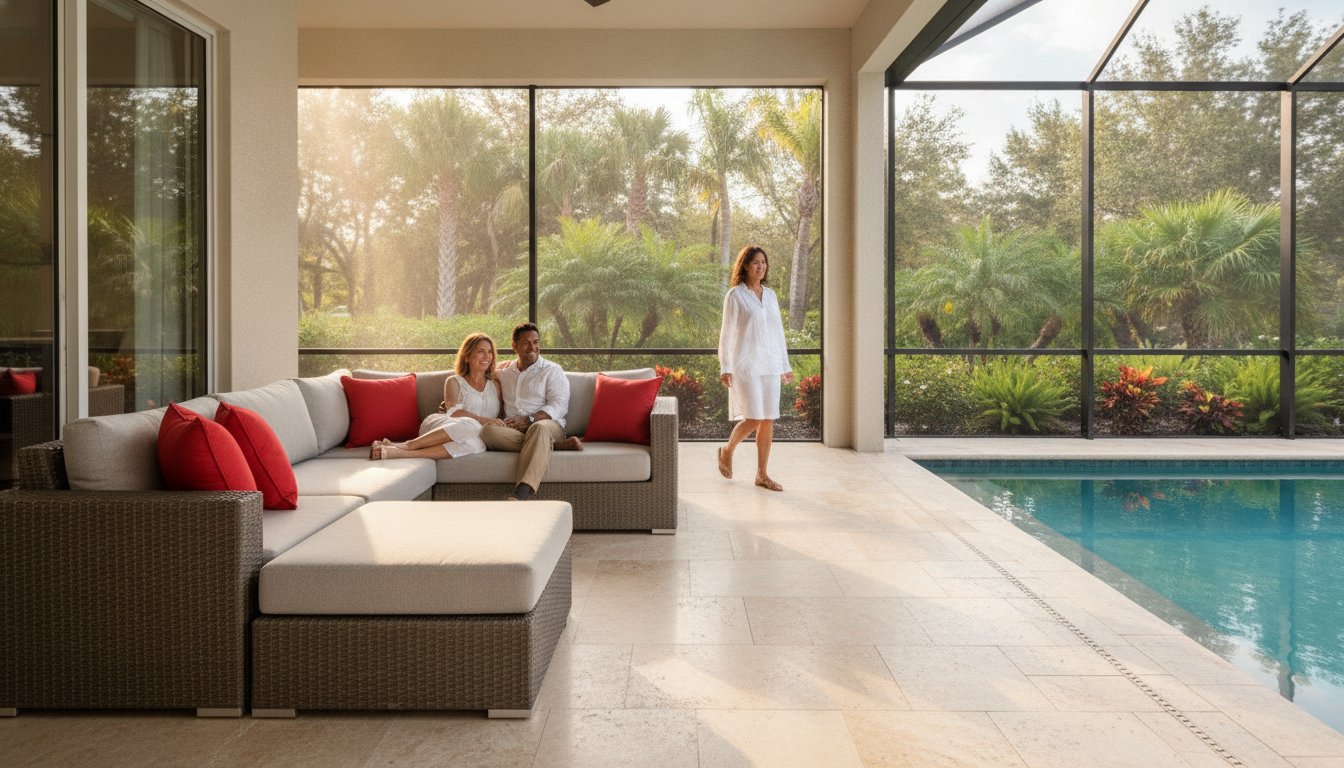 Outdoor Sectional Space: A Florida Lanai Guide