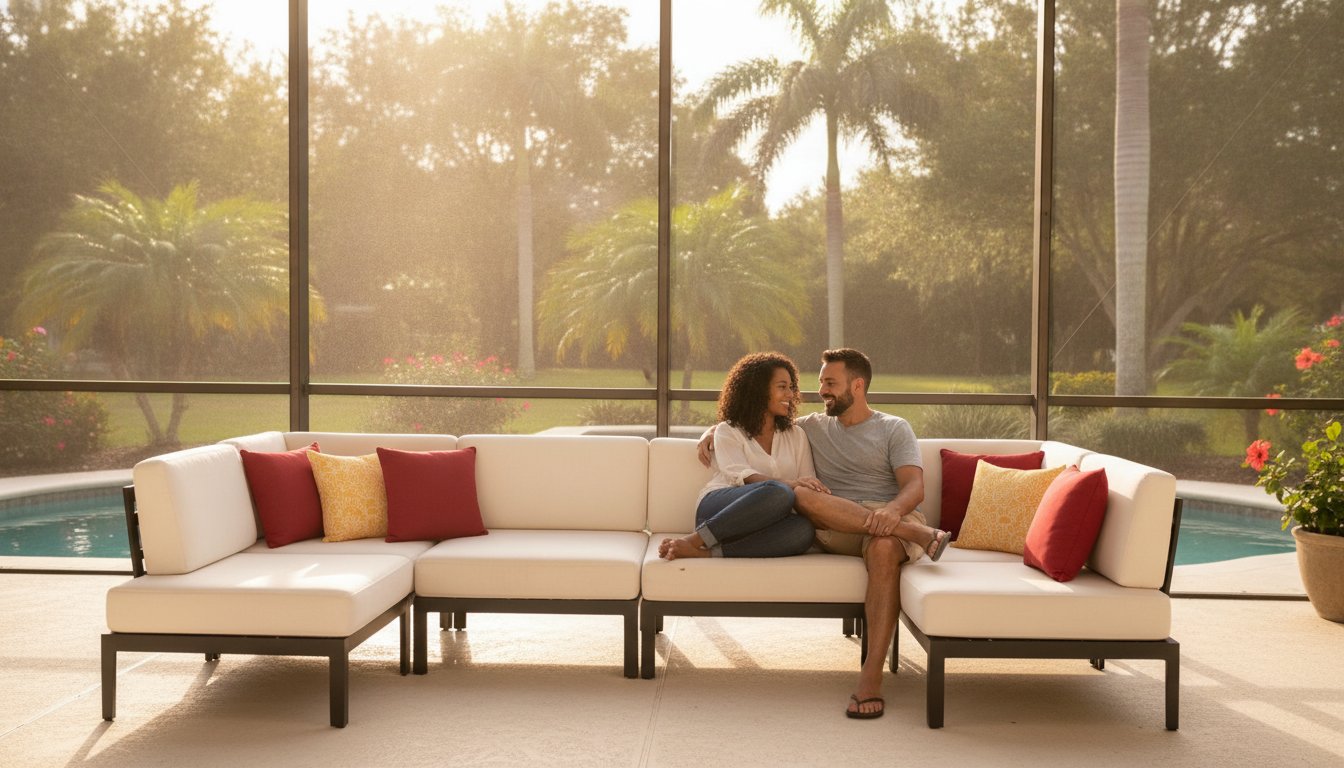 Outdoor Sectionals in Fort Myers: Designing Your Perfect Lanai Seating