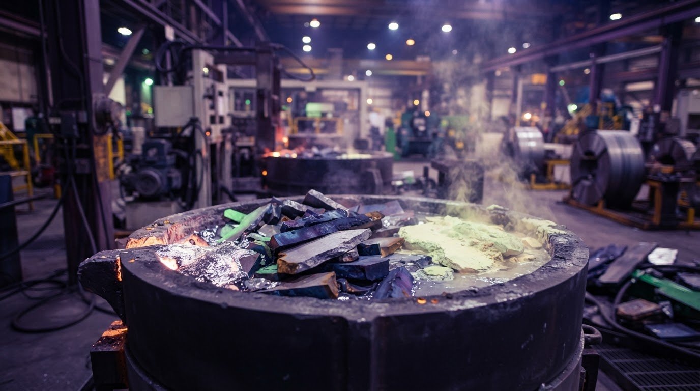 Oxidation depth impact on tungsten hard scrap melt recovery yields