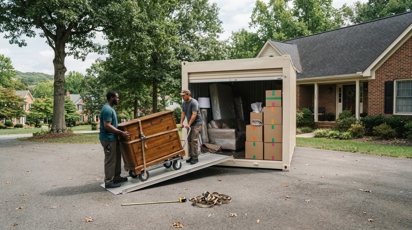 Pack-Rat Container Loading Help in Fairfax: Sizes and Space