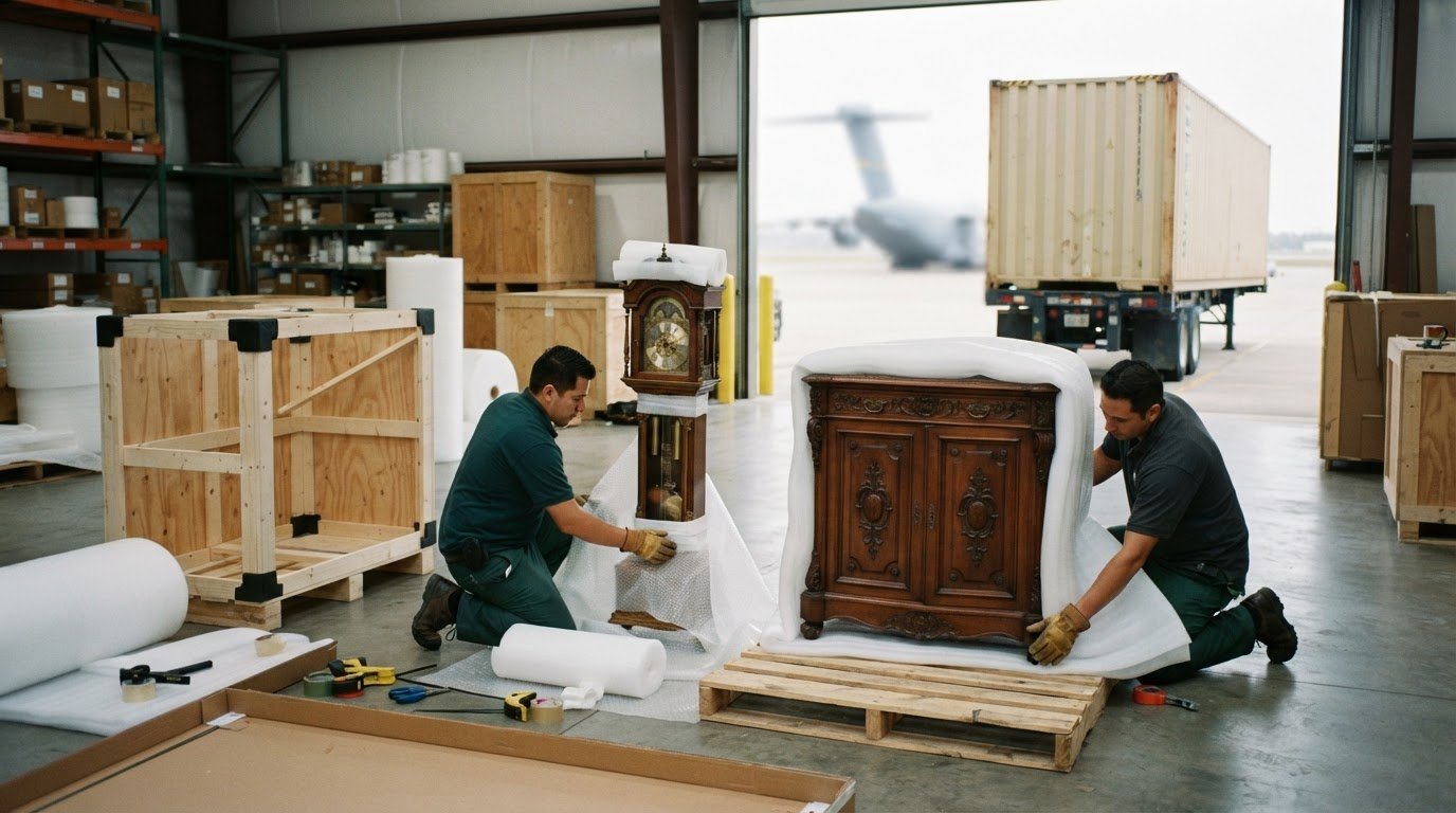Packing and Shipping Heirlooms Internationally from Aldie: Costs