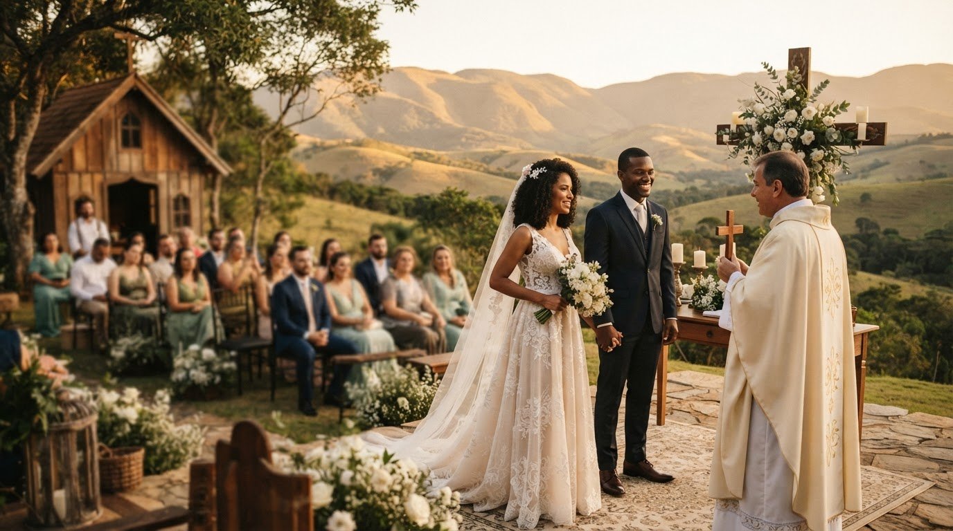 Padre celebrante de casamento: como escolher uma cerimônia com significado