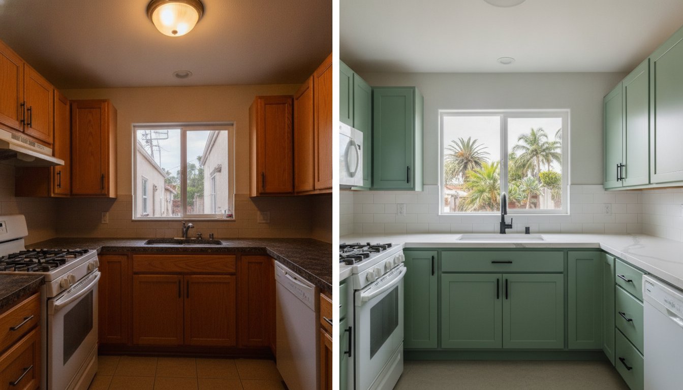 Painted Kitchen Cabinets Before and After: 2026 Professional Transformation Guide