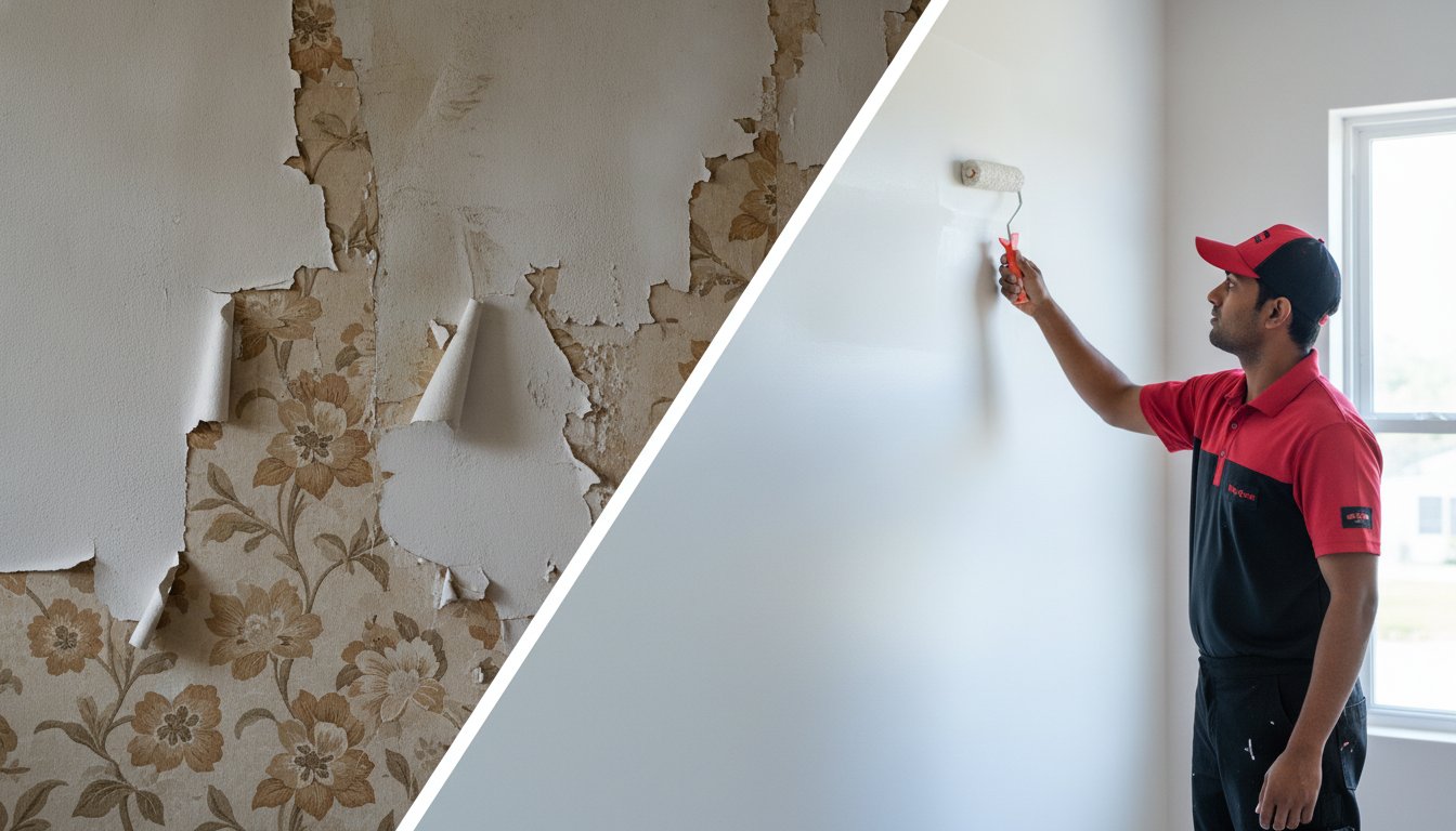 Painting Over Wallpaper vs. Removing It: 2026 NJ Homeowner’s Guide