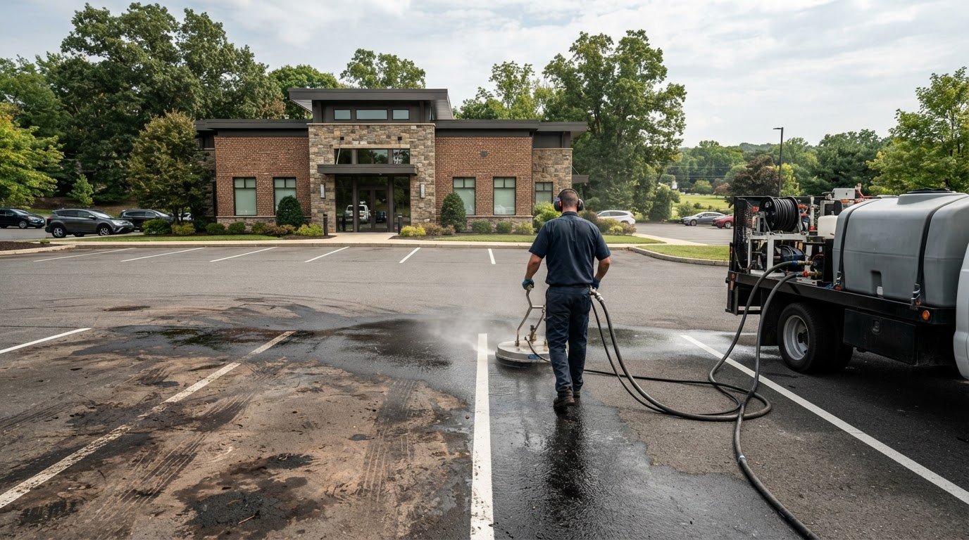Parking Lot Pressure Washing Service: Commercial Property Guide