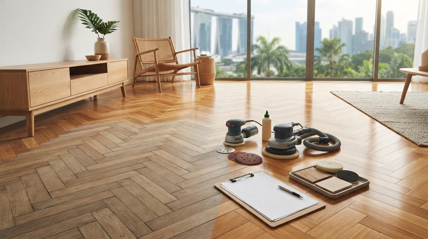 Parquet Floor Sanding and Polishing Cost in Singapore: What Shapes Your Quote