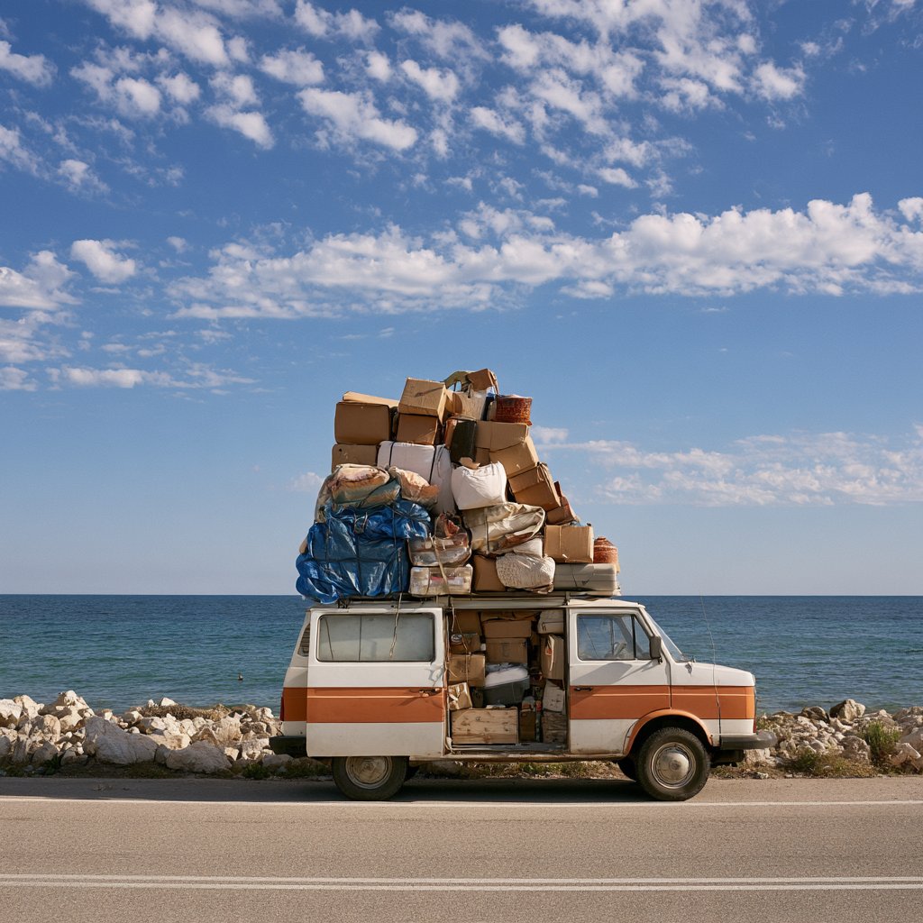 Affordable part-load removal service to Spain
