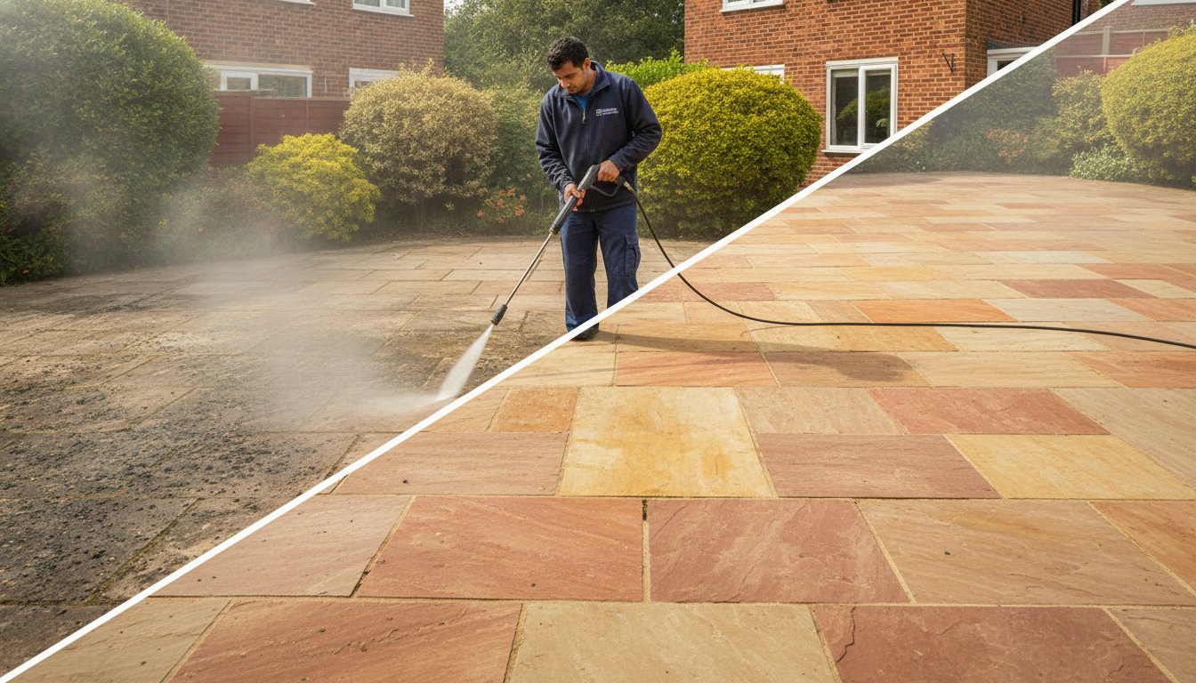 Patio Black Spot Removal Wolverhampton: Professional Stone Restoration