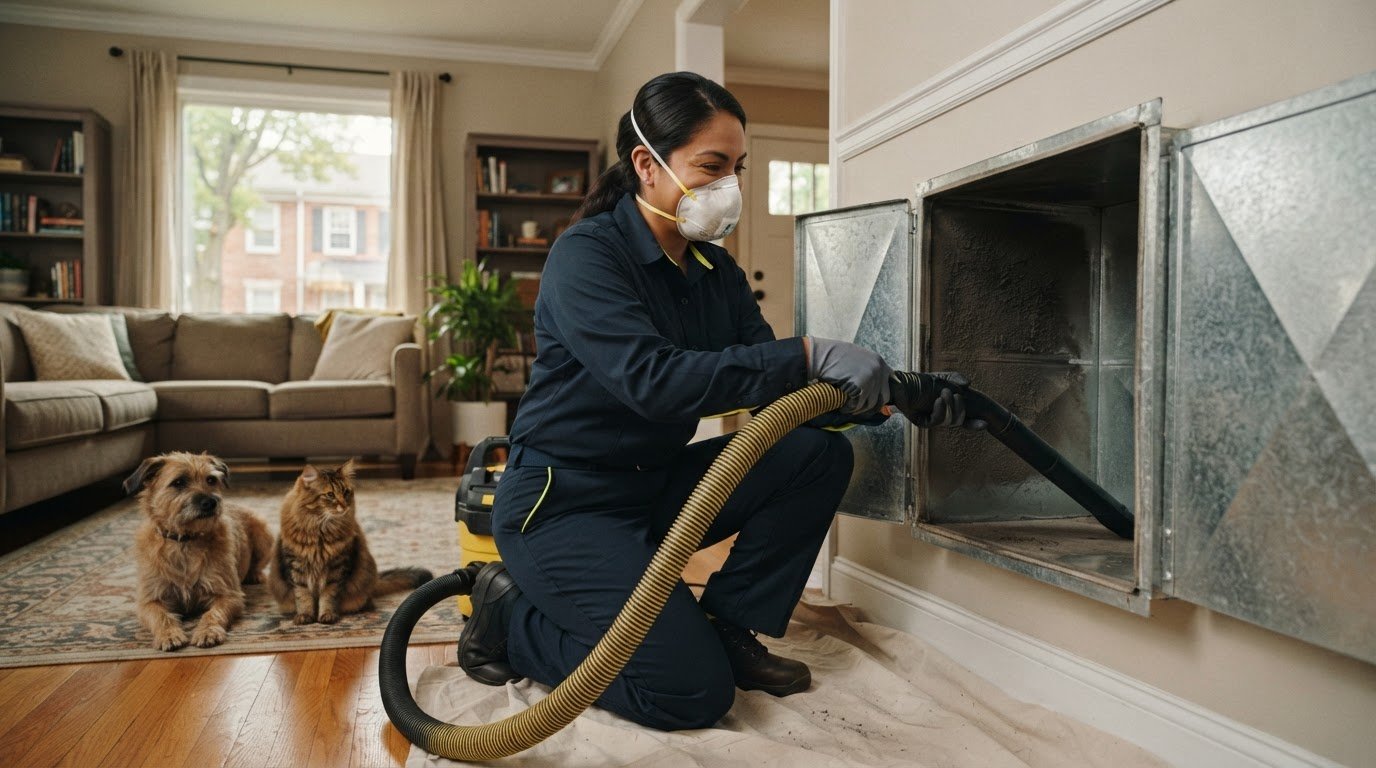 Pet Dander Air Duct Cleaning in South Jersey Homes