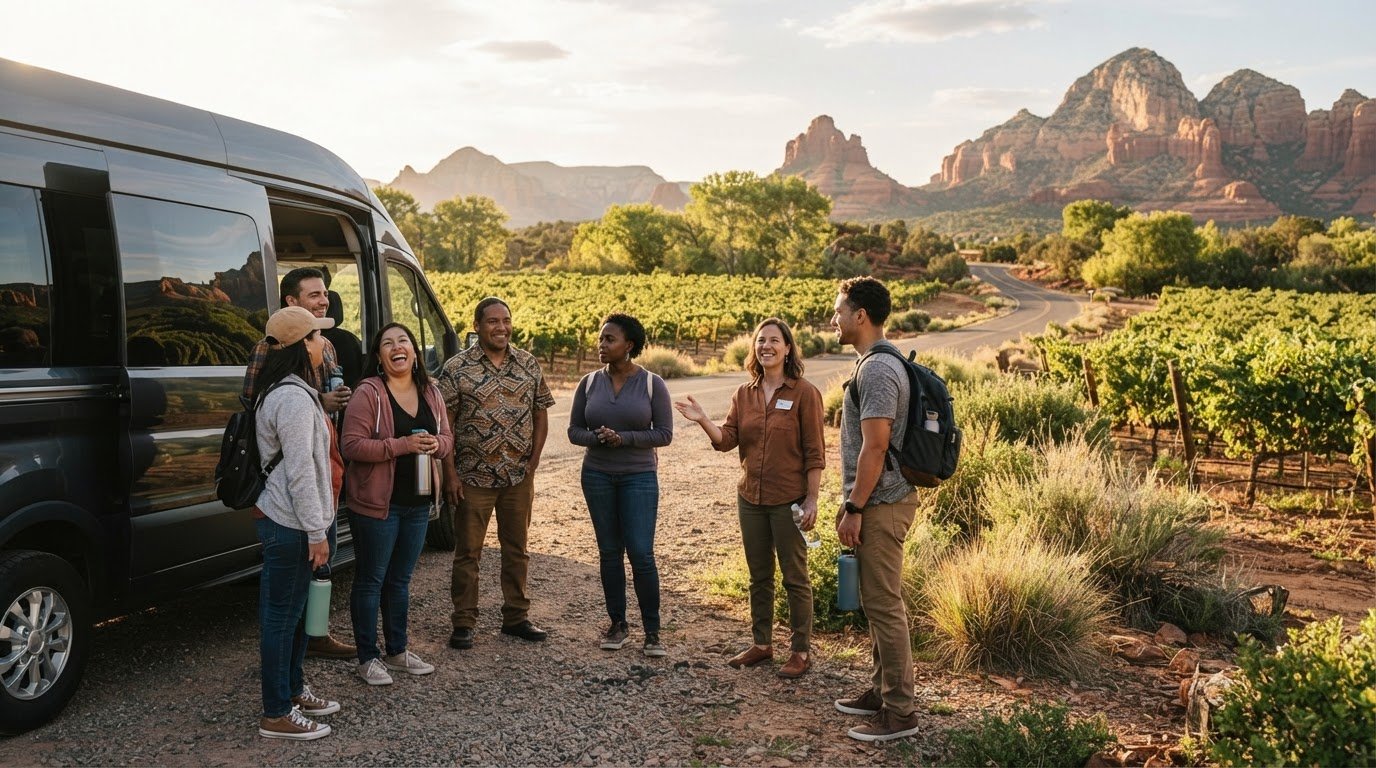 Phoenix Nonprofit Group Transportation: Plan a Sedona Private Wine Tour