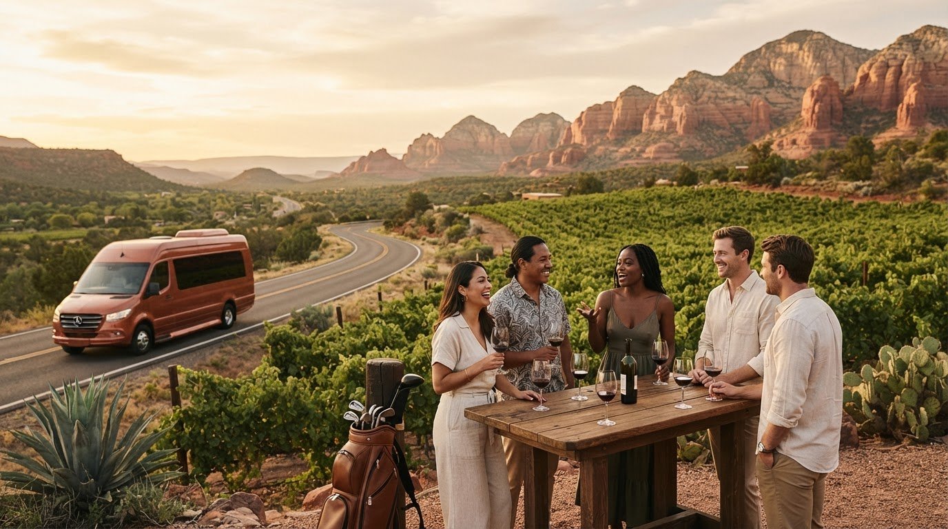 Phoenix to Verde Valley Wine Tour Transportation: Plan a Golf and Wine Day in 2026
