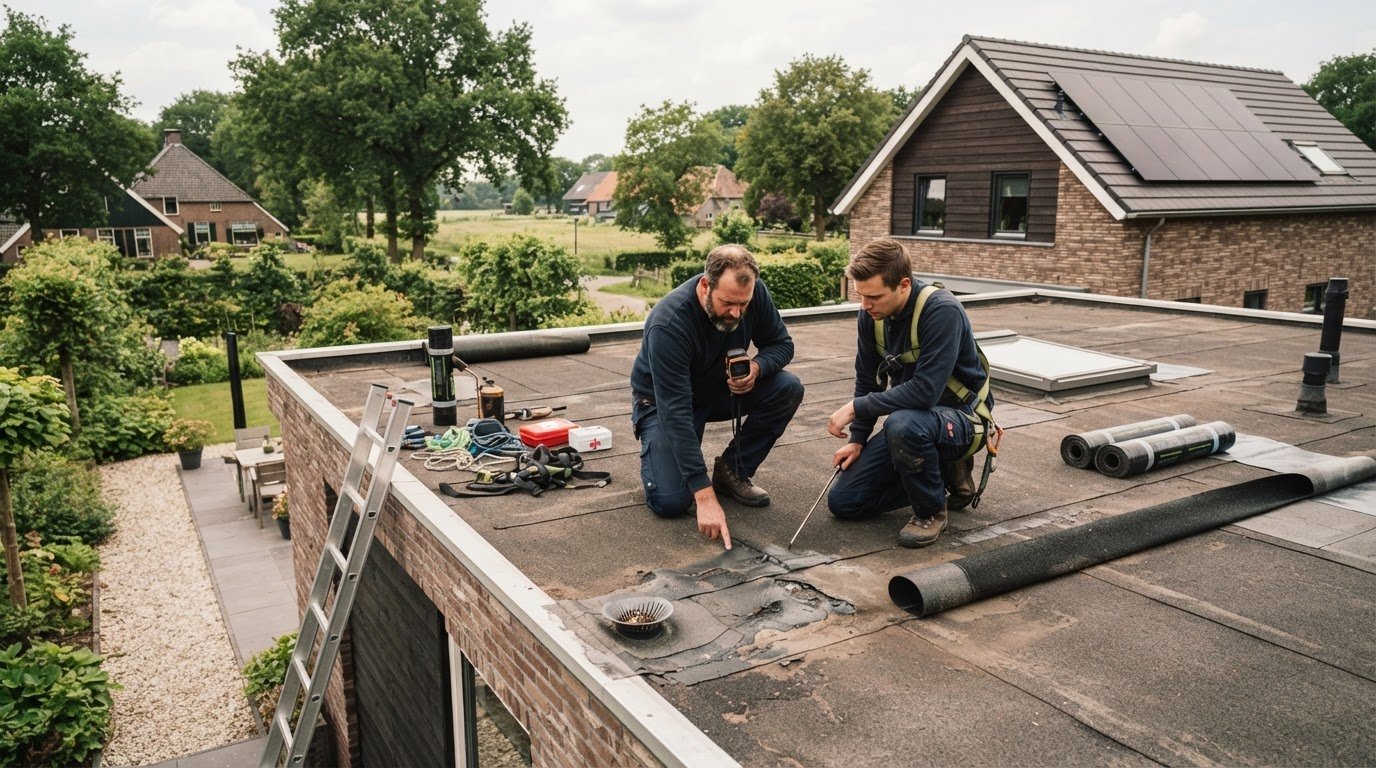 Plat dak vervangen in Eibergen: wanneer is het tijd?
