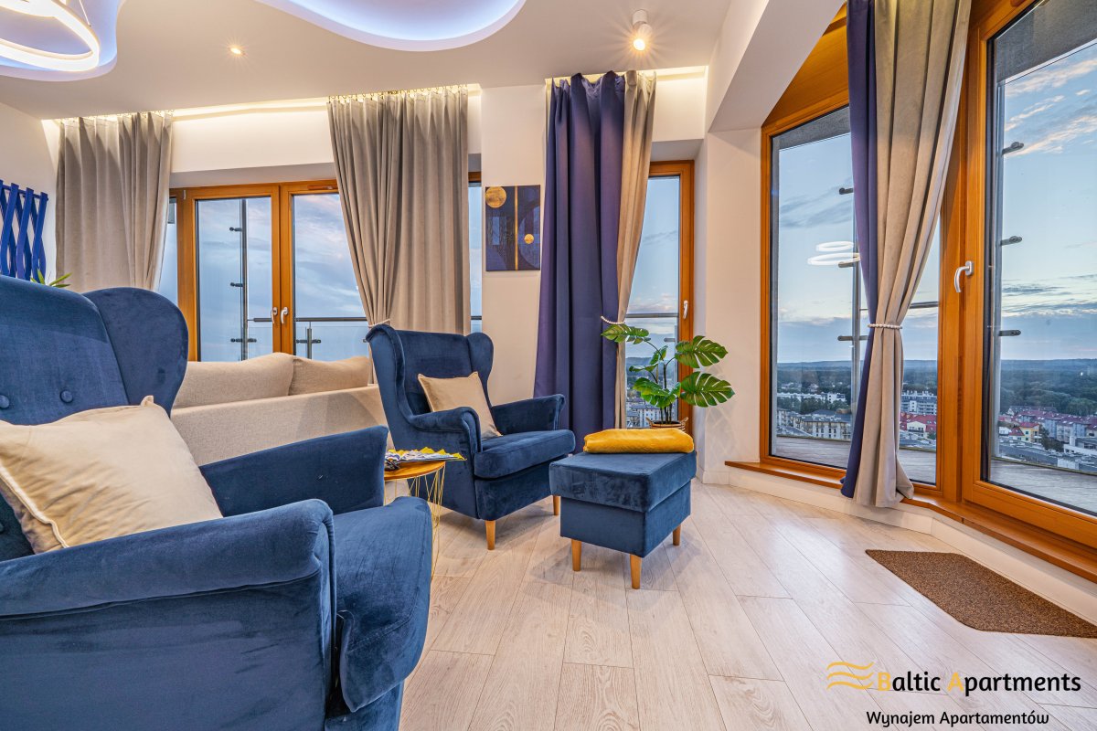 Najwyżej położony apartament w Świnoujściu: Platan Tower 109 z widokiem na morze
