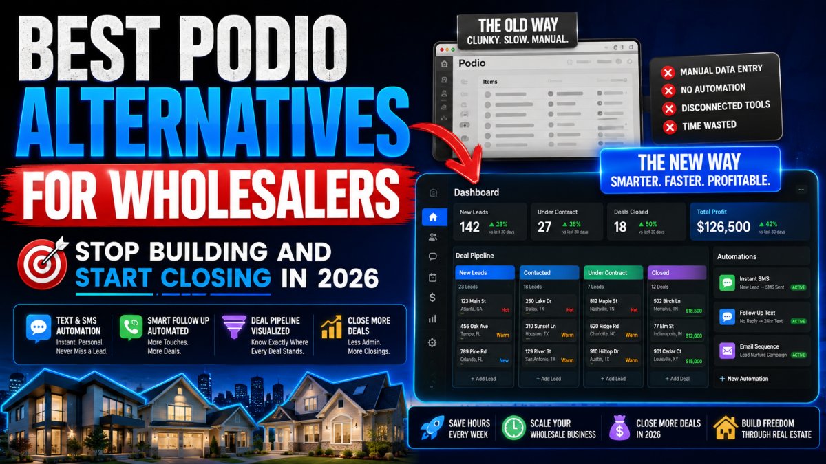 Best Podio Alternatives for Wholesalers: Stop Building and Start Closing in 2026