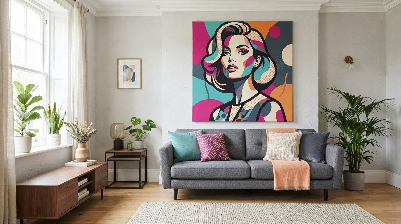Pop Art Canvas Prints for Colourful Home Interiors