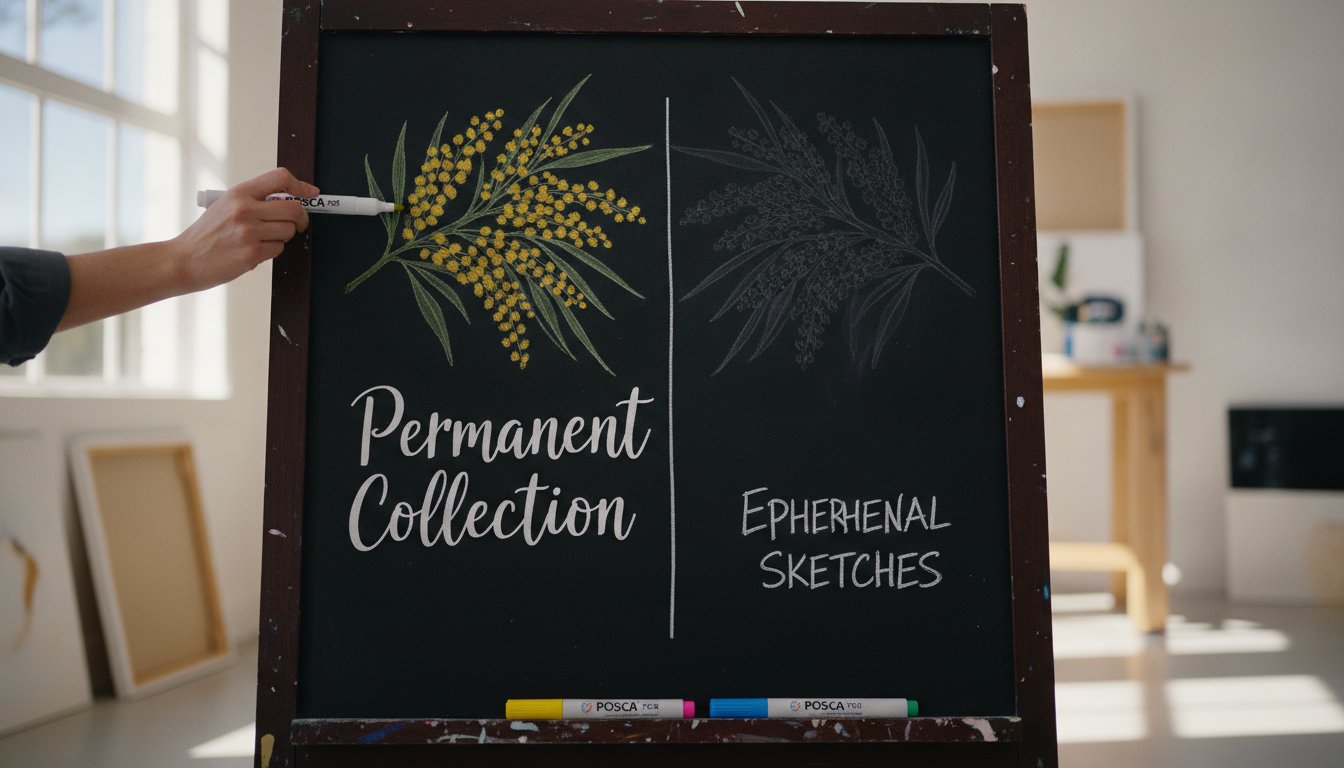 POSCA on Chalkboard: The Australian Artist’s Guide to Permanent vs Temporary Art