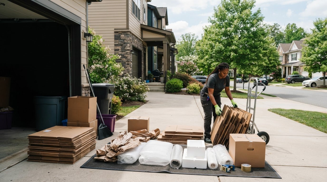 Post-Move Debris Removal in Centreville: Recycle Moving Boxes