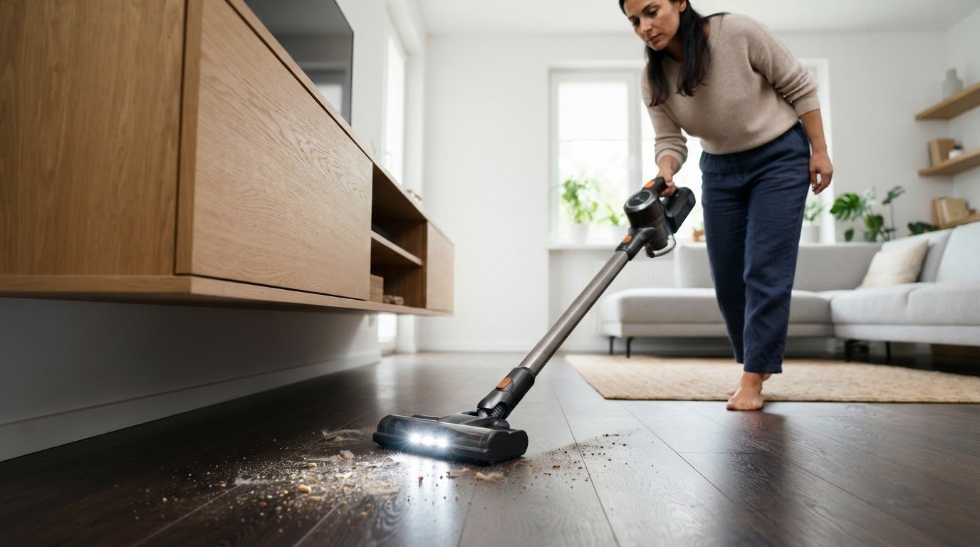 Прахосмукачка стик с LED осветление на накрайника: как да изберете