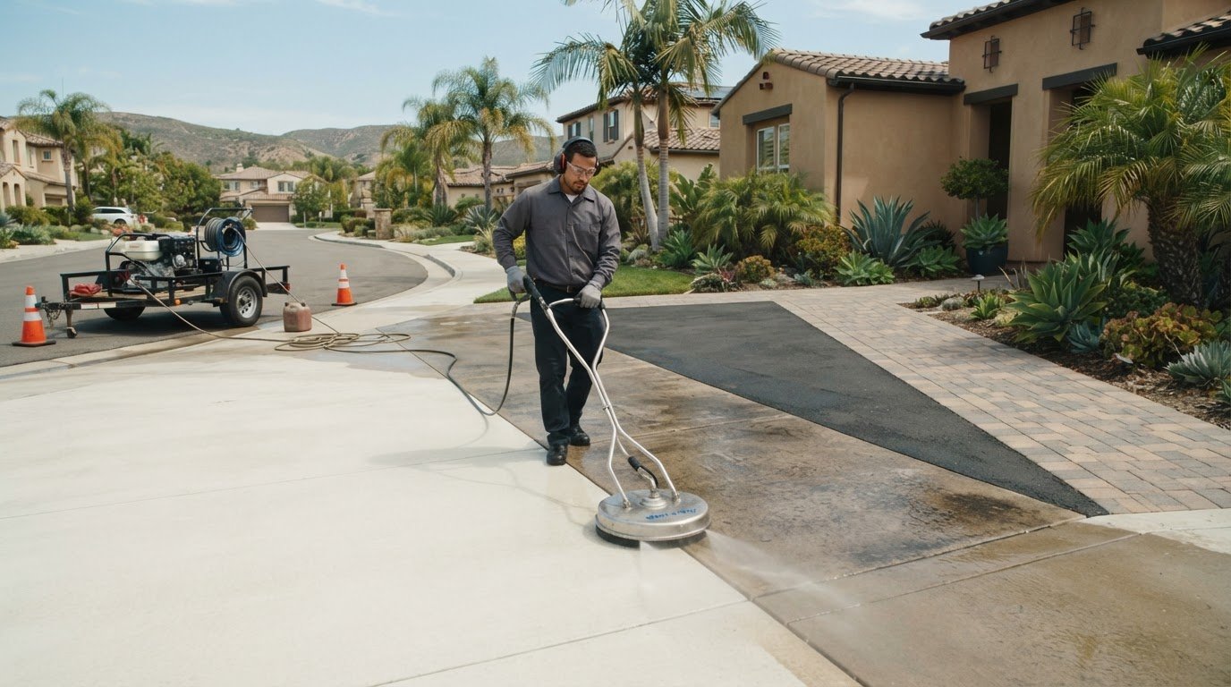 Pressure Washing Flatwork: A Practical Guide to Concrete, Pavers, and Asphalt