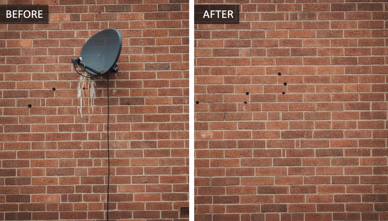 Preventing Damp After Satellite Dish Removal: The Complete UK Guide