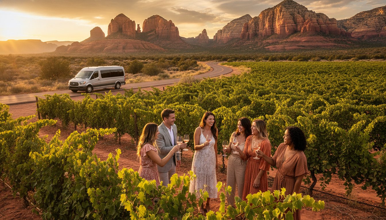 Private Group Shuttle Sedona Wine Tour: Experience the Best of Arizona's Vineyards