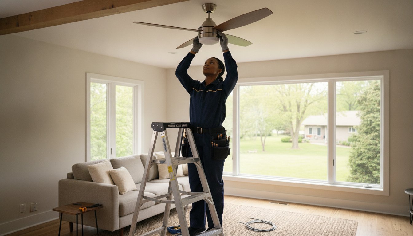 Professional Ceiling Fan Installation Service: Comfort and Safety for Your Home