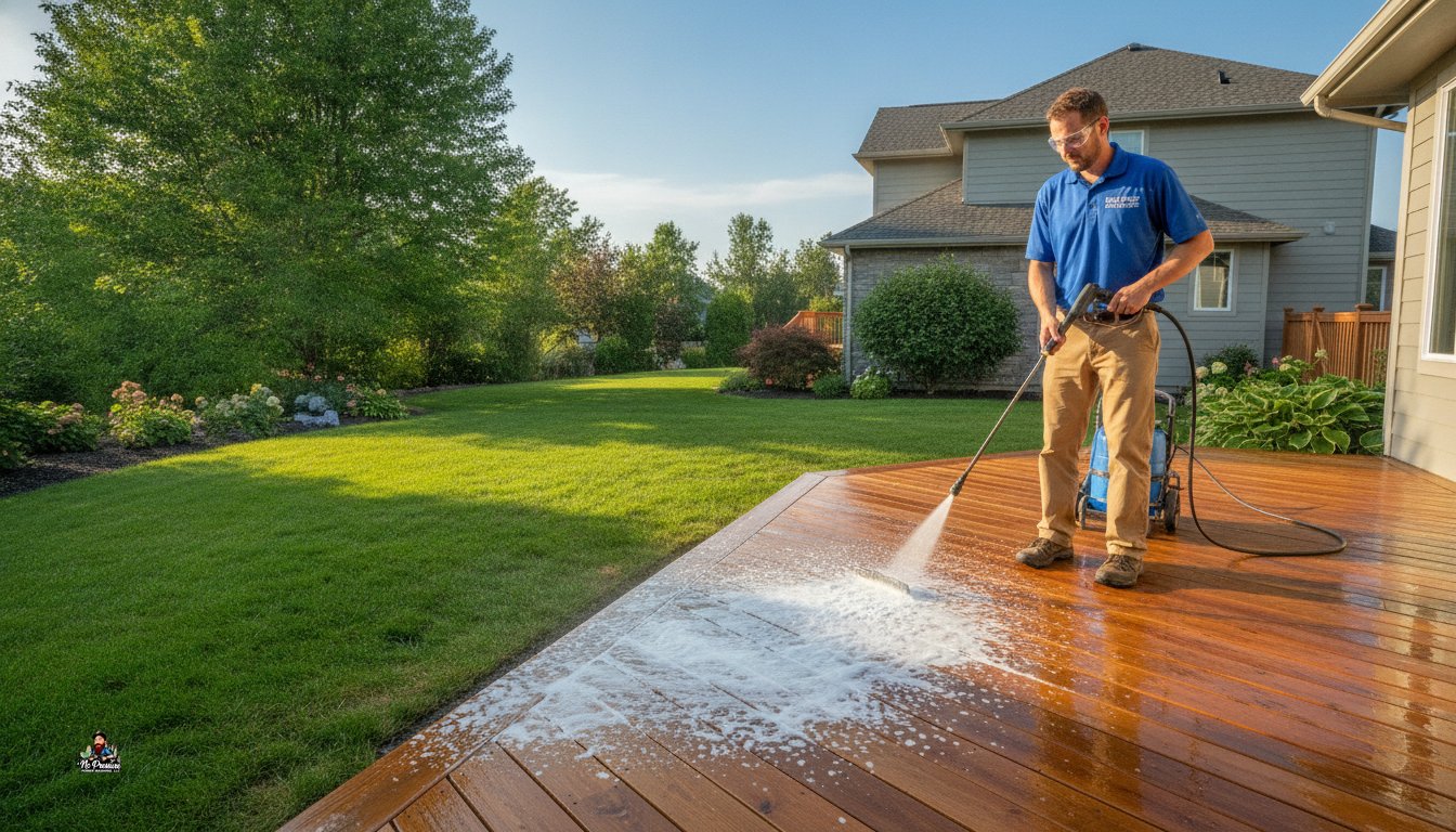 Professional Deck Cleaning in Bellevue, NE: Preservation Over Pressure