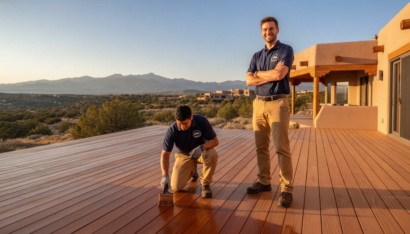 Professional Deck Staining in Santa Fe, NM: High-Altitude Wood Protection