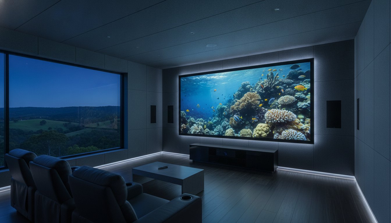 Professional Home Theatre Installation Robina: The Engineered Cinema Experience