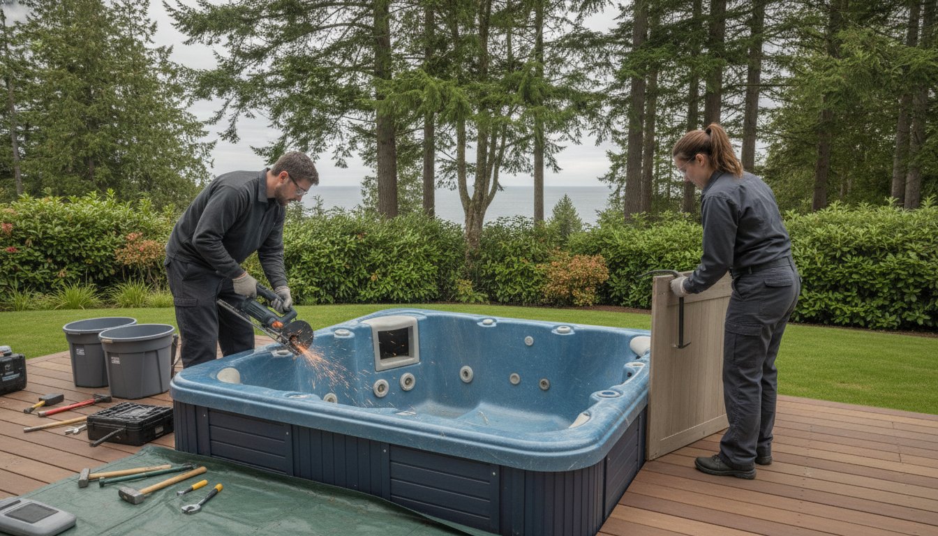 Professional Hot Tub Removal: The 2026 Vancouver Island Guide