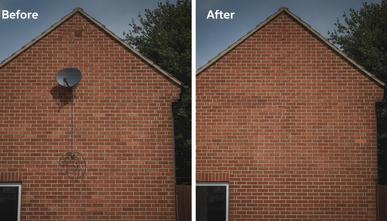 Professional Satellite Dish Removal Case Study: Restoring a Bolton Home’s Exterior