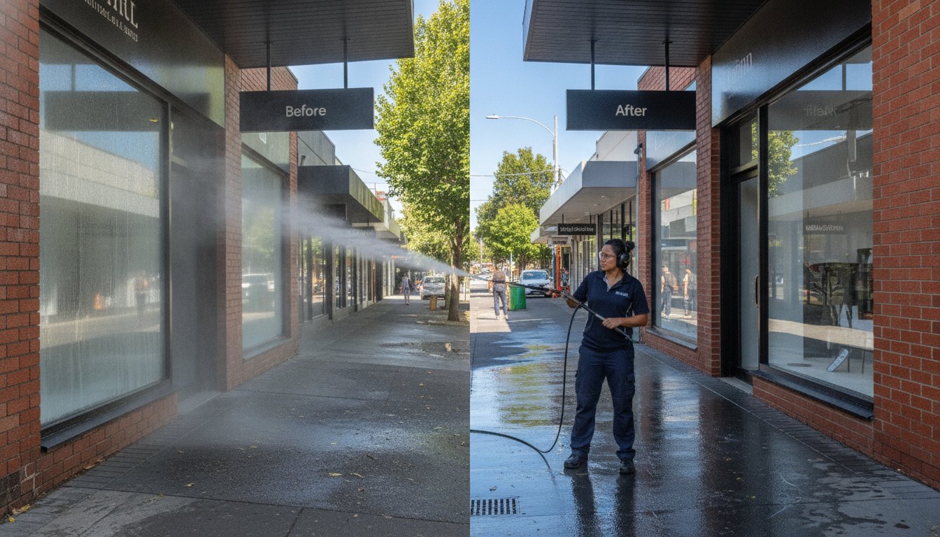Professional Shopfront Cleaning Melbourne: The Retailer’s Guide to Kerb Appeal